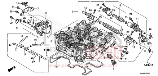 THROTTLE BODY VFR1200XDC de 2012